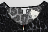 Cavalli Gray Leopard Modal T-Shirt Blouse Top - GENUINE AUTHENTIC BRAND LLC  