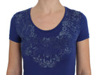 Ermanno Scervino Blue Modal Stretch T-shirt - GENUINE AUTHENTIC BRAND LLC  