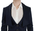 Exte Blue Three Button Single Breasted Blazer Jacket - GENUINE AUTHENTIC BRAND LLC  