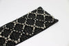 Dolce & Gabbana Elegant Black Crystal Beaded Leather Gloves.