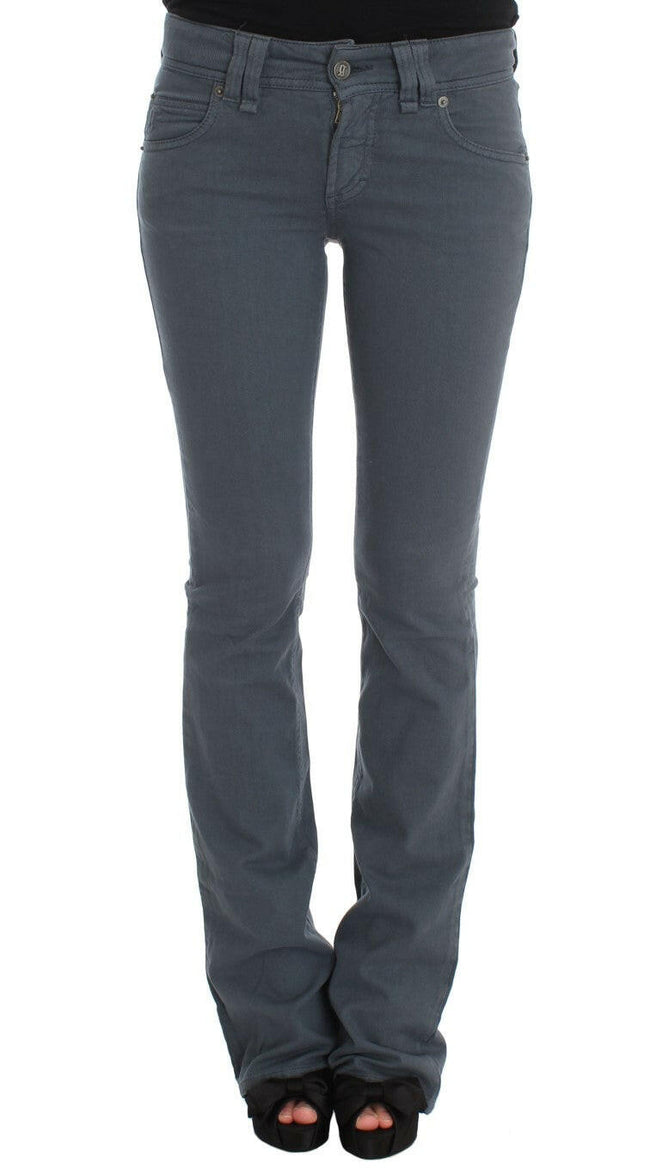 John Galliano Elegant Slim Fit Bootcut Jeans.