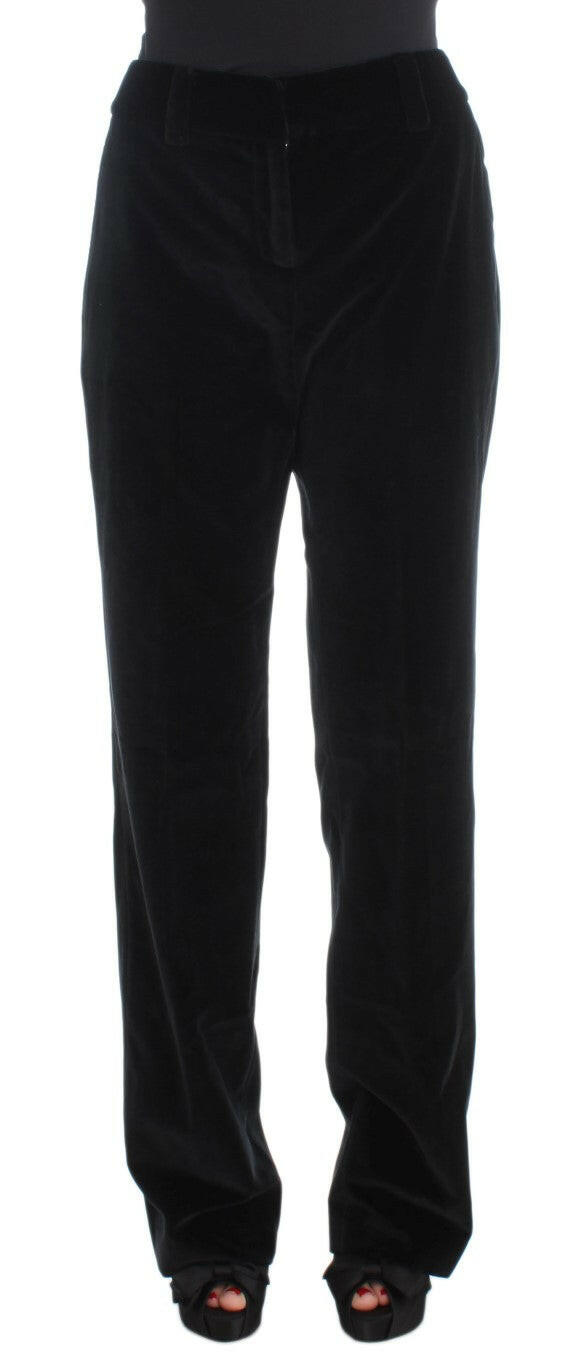 Ermanno Scervino Elegant Black Straight Fit Jeans.