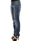Ermanno Scervino Blue Slim Jeans Denim Pants Straight Stretch.
