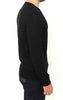 Ermanno Scervino Black Wool Blend V-neck Pullover Sweater - GENUINE AUTHENTIC BRAND LLC  