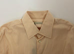 Ermanno Scervino Orange Cotton Striped Casual Shirt Top - GENUINE AUTHENTIC BRAND LLC  