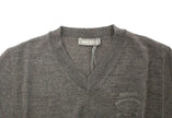 Ermanno Scervino Gray Wool Blend V-neck Pullover Sweater - GENUINE AUTHENTIC BRAND LLC  
