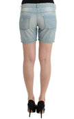 Ermanno Scervino Beachwear Blue Denim City Casual Dress Shorts - GENUINE AUTHENTIC BRAND LLC  