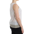 Ermanno Scervino White Top Blouse Tank Shirt Sleeveless - GENUINE AUTHENTIC BRAND LLC  