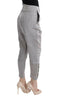 Ermanno Scervino Chic Gray Cropped Silk Pants.