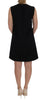 Dolce & Gabbana Black Crystal-Embellished Stretch Mini Dress.