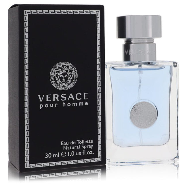 Versace Pour Homme by Versace Eau De Toilette Spray 1 oz (Men).
