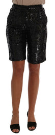 Dolce & Gabbana Black Sequined Fashion Shorts - GENUINE AUTHENTIC BRAND LLC  