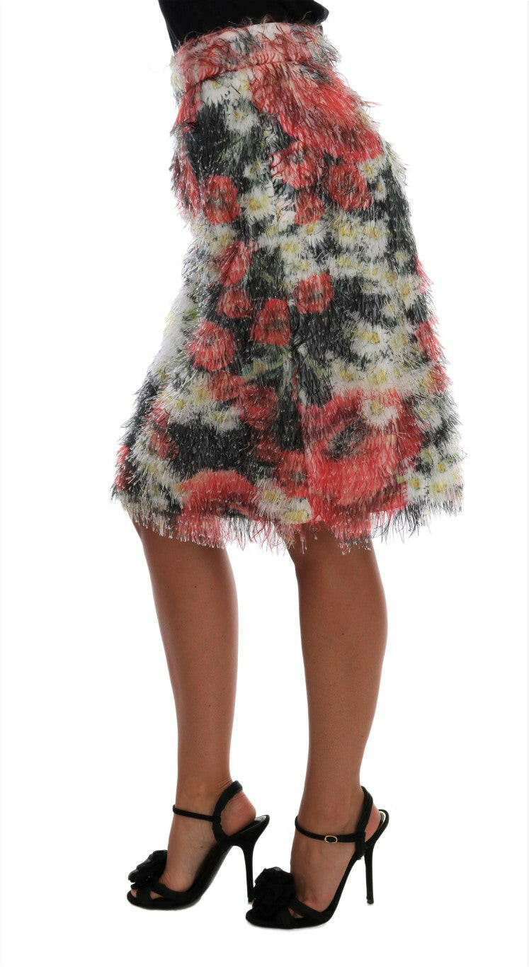 Dolce & Gabbana Floral Elegance Knee-Length Skirt.