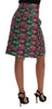 Dolce & Gabbana Elegant Jacquard High Waist Pencil Skirt.