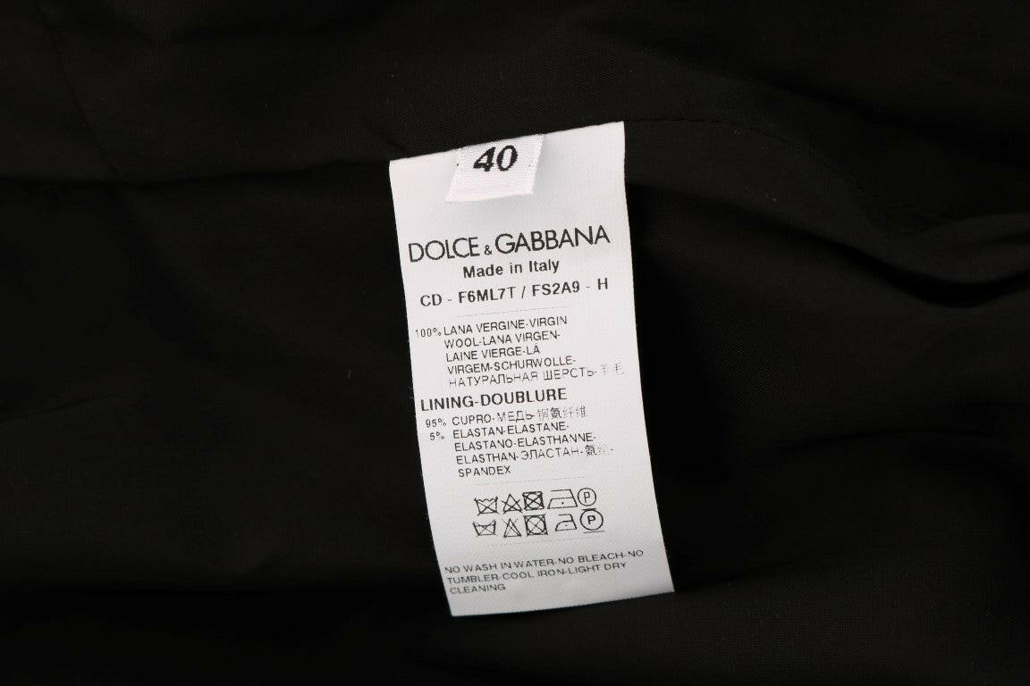 Dolce & Gabbana Chic Polka Dotted Wool Dress.