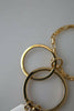 Dolce & Gabbana Gold Tone Brass Chain Link DG Logo Pendant Necklace - GENUINE AUTHENTIC BRAND LLC  