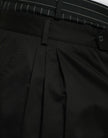 Dolce & Gabbana Black Cotton Stretch Cargo Bermuda Shorts.