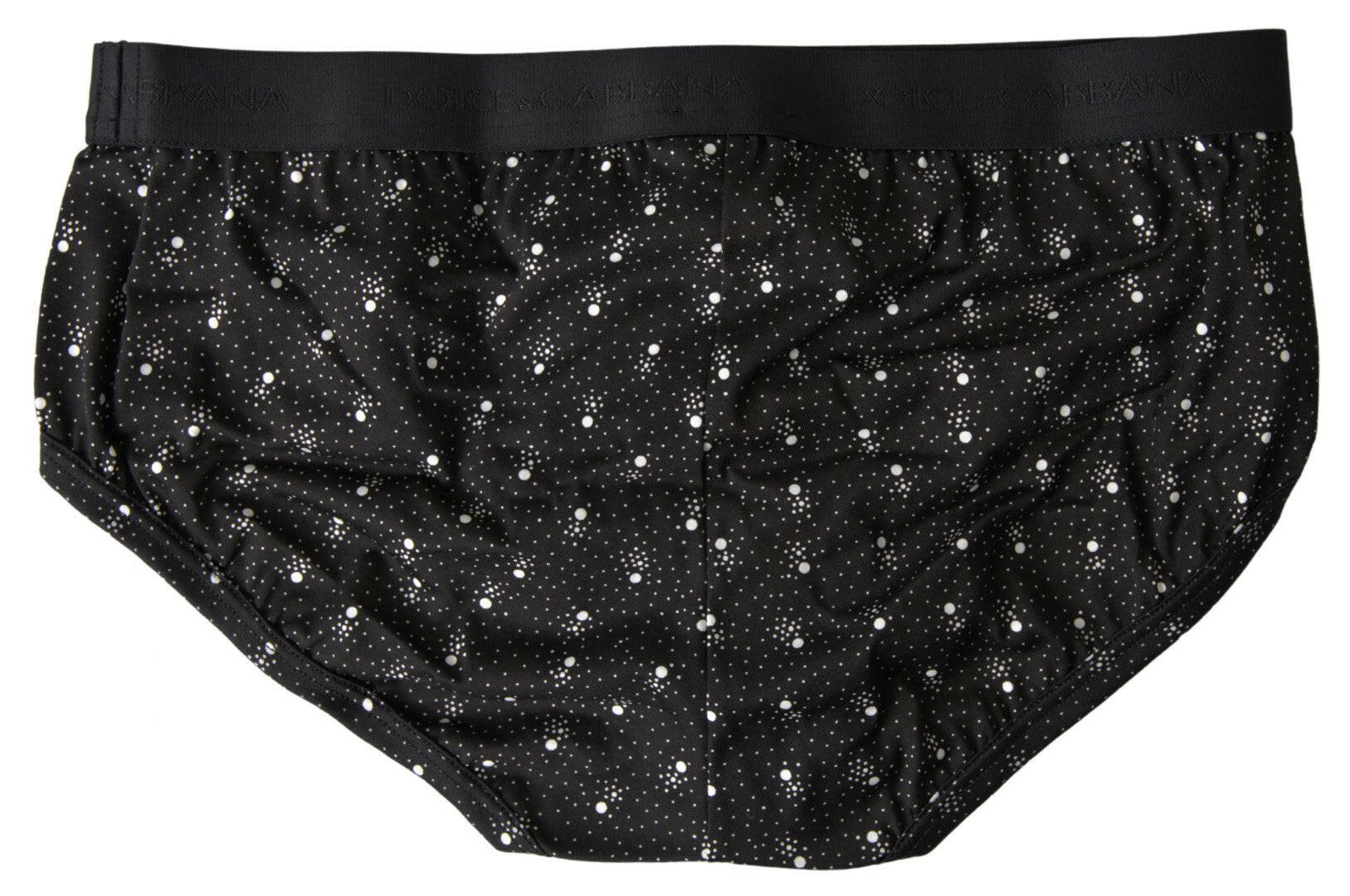 Dolce & Gabbana Black Dotted Cotton Brandon Briefs Underwear - GENUINE AUTHENTIC BRAND LLC  