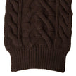 Dolce & Gabbana Brown Cashmere Knit Neck Wrap Shawl Scarf - GENUINE AUTHENTIC BRAND LLC  