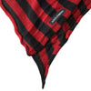 Dolce & Gabbana Red Black Stripes Acrylic Wrap Shawl Scarf - GENUINE AUTHENTIC BRAND LLC  