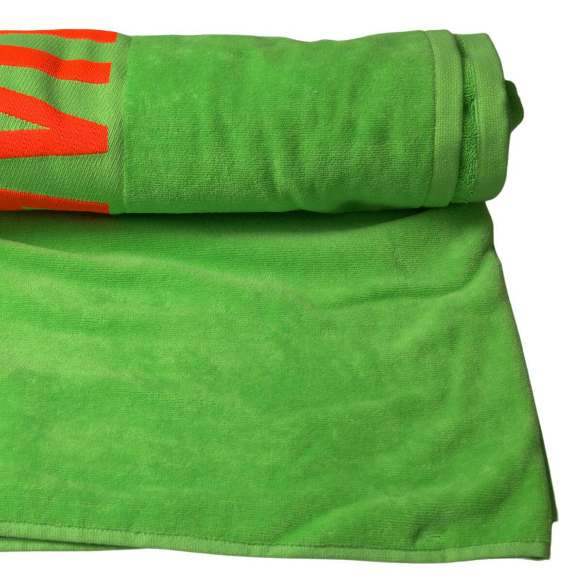 Dsquared² Green Logo Print Cotton Soft Unisex Beach Towel - GENUINE AUTHENTIC BRAND LLC  