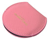 Dolce & Gabbana Pink Calfskin Leather Round Logo Print Hand Mirror Holder - GENUINE AUTHENTIC BRAND LLC  