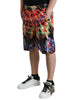 Dolce & Gabbana Multicolor Luminarie Print Men Bermuda Shorts
