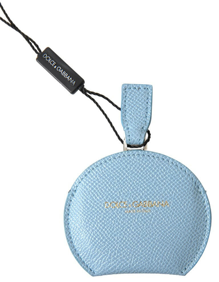Dolce & Gabbana Light Blue Calfskin Leather Mirror Holder - GENUINE AUTHENTIC BRAND LLC  