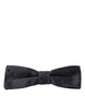 Dolce & Gabbana Blue Polka Dot Silk Adjustable Neck Men Papillon Bow Tie