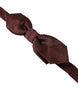 Dolce & Gabbana Red Bordeaux Silk Slim Adjustable Neck Papillon Bow Tie