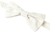 Dolce & Gabbana Ivory Fantasy Pattern Adjustable Neck Papillon Bow Tie - GENUINE AUTHENTIC BRAND LLC  