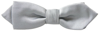 Dolce & Gabbana Gray Silk Adjustable Men Neck Papillon Bow Tie - GENUINE AUTHENTIC BRAND LLC  