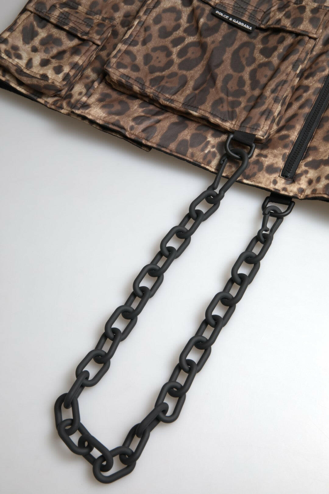 Dolce & Gabbana Brown Leopard Silk Sleeveless Sportswear - GENUINE AUTHENTIC BRAND LLC  