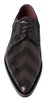 Dolce & Gabbana Black Bordeaux Sequin Chevron Men Derby Shoes - GENUINE AUTHENTIC BRAND LLC  