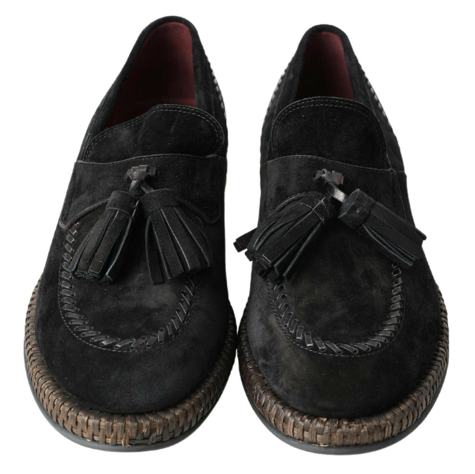 Dolce & Gabbana Black Suede Leather Casual Espadrille Shoes - GENUINE AUTHENTIC BRAND LLC  