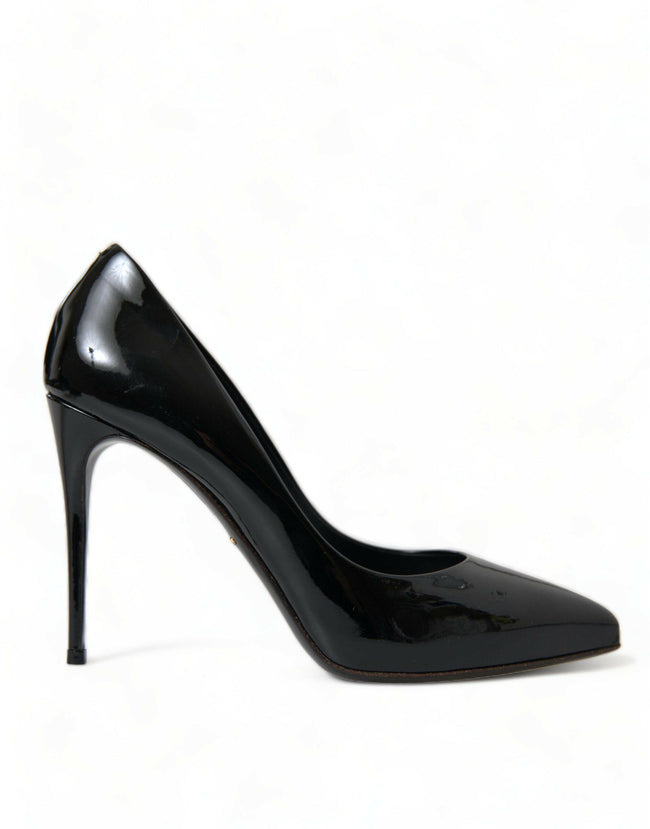 Dolce & Gabbana Black Patent Leather Pumps Heels Shoes - GENUINE AUTHENTIC BRAND LLC  