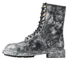 Dolce & Gabbana Black Gray Leather Mid Calf Boots Shoes - GENUINE AUTHENTIC BRAND LLC  
