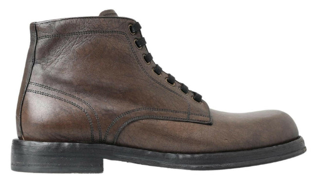 Dolce & Gabbana Brown Horse Leather Perugino Shoes - GENUINE AUTHENTIC BRAND LLC  