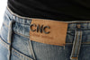 Costume National Chic Blue Slim Fit Designer Jeans.