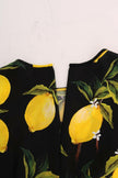 Dolce & Gabbana Sicilian Lemon Print Silk Blouse.