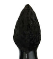 Dolce & Gabbana Elegant Black Xiangao Fur Beanie Hat.