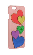 Dolce & Gabbana Pink Leather Heart Phone Cover - GENUINE AUTHENTIC BRAND LLC  