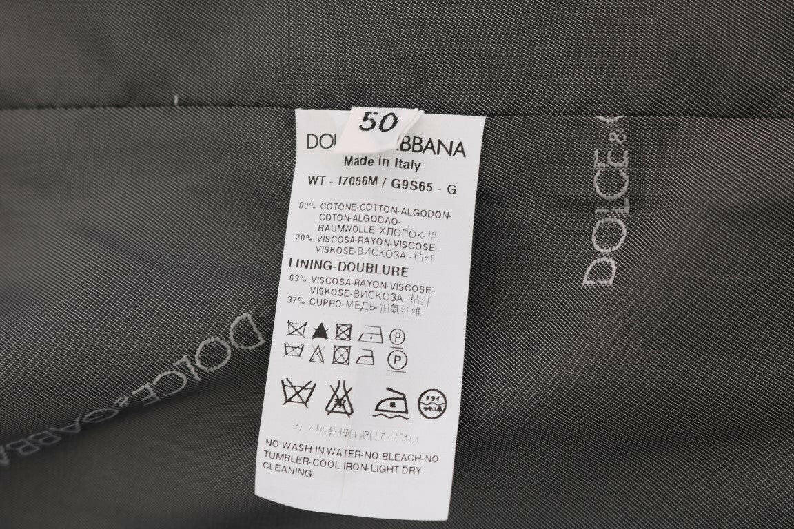 Dolce & Gabbana Gray STAFF Cotton Striped Vest - GENUINE AUTHENTIC BRAND LLC  