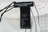Dolce & Gabbana Elegant Silk Polka Dot Men's Scarf Wrap.