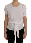 Dolce & Gabbana White Cotton Silk T-Shirt - GENUINE AUTHENTIC BRAND LLC  