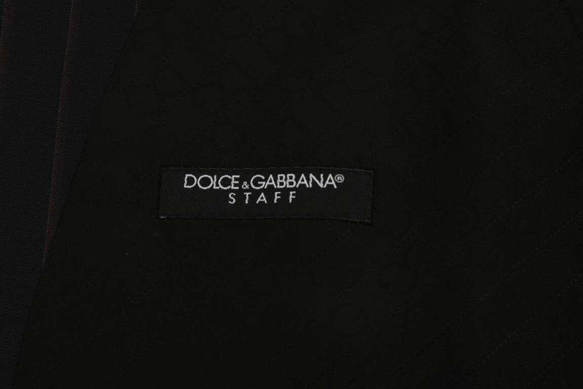 Dolce & Gabbana Blue Wool Stretch Vest - GENUINE AUTHENTIC BRAND LLC  