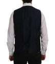 Dolce & Gabbana Blue STAFF Wool Stretch Vest - GENUINE AUTHENTIC BRAND LLC  