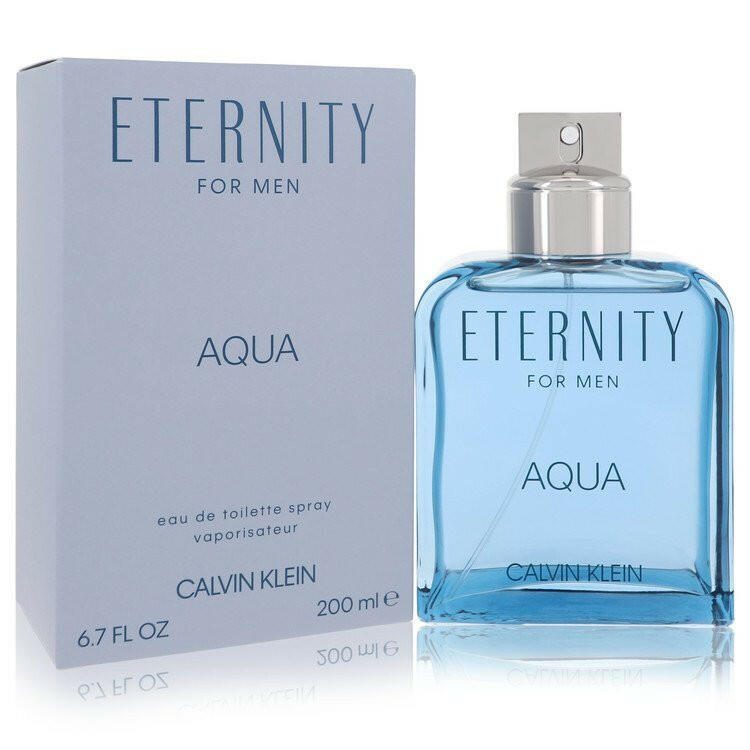 Eternity Aqua by Calvin Klein Eau De Toilette Spray 6.7 oz (Men).