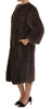 Dolce & Gabbana Elegant Brown Raccoon Fur Knee-Length Coat.