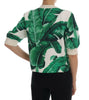 Dolce & Gabbana Tropical Sequined Sweater - Lush Greenery Edition.